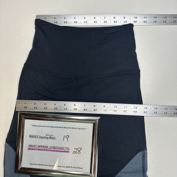 Beyond Yoga Legging Womens Small Blue High Waist Colorblock Training Workout - Picture 8 of 14